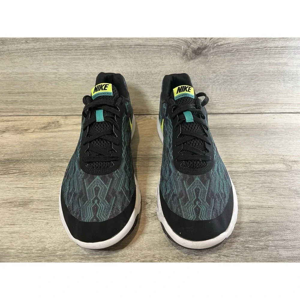 Nike Flex Experience RN 5 Black Volt Green Shoes Sneaker 844587-002 Mens 11.5‎